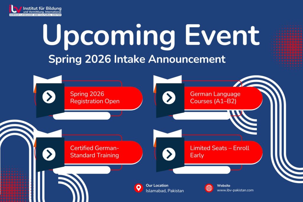 Spring 2026 Intake Announcement for German Language Programs